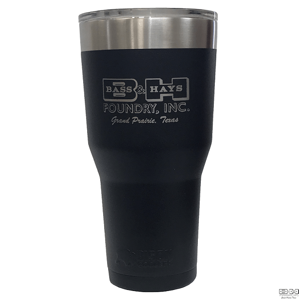 30 oz. tumbler with YOUR logo! - Bass & Hays Foundry, Inc