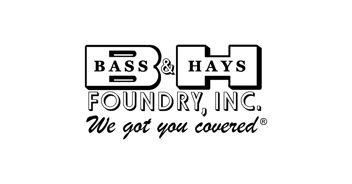 American-Made Municipal Castings & Waterworks Supply | Bass & Hays logo